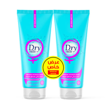 Dry Fresh Gel Feminine Intimate Wash - Chamomile and Flowers - 200 ml, 2 packs, special offer